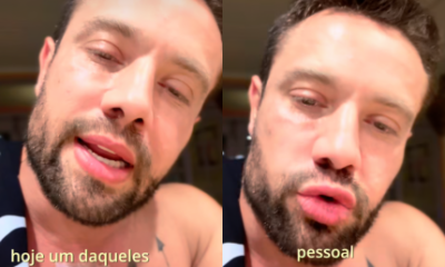 Rafael Cardoso aparece com eletrodos no corpo e desabafa sobre