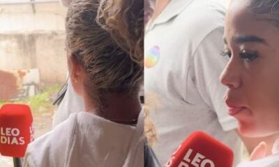 Reporter do portal LeoDias e empurrada por esposa de MC