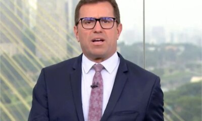 Rodrigo Bocardi apresenta filha de olhos azuis e web reage
