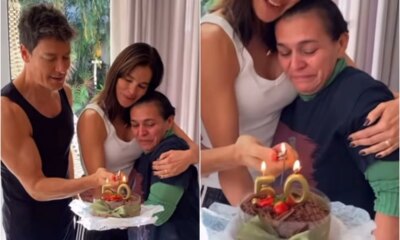 Rodrigo Faro faz surpresa especial de aniversario para funcionaria ‘ele