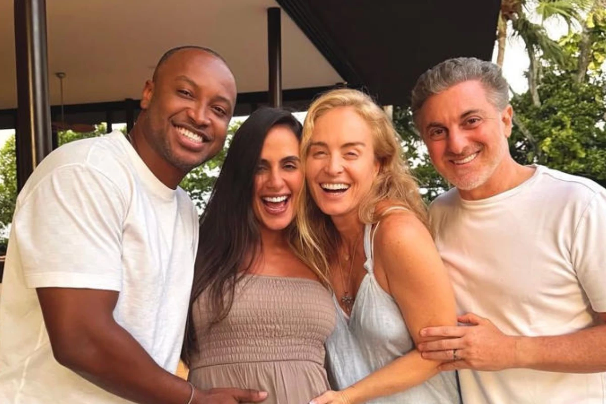 Vão ser padrinhos? Angélica registra encontro com Thiaguinho e Carol e se declara: ‘Dinda ama’ 31 Vao ser padrinhos Angelica registra encontro com Thiaguinho e Carol