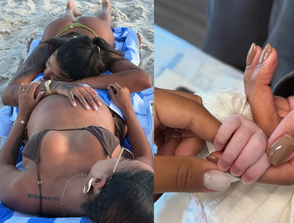 Veja a primeira foto de Zuri, filha de Brunna e Ludmilla 37 Ludmilla E Brunna (foto Reprodução Redes Sociais)