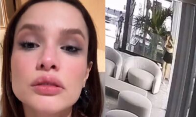 Video mostra momento do acidente de Juliette ela sofreu fratura