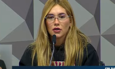 Virginia Fonseca chega a CPI das Bets para testemunhar