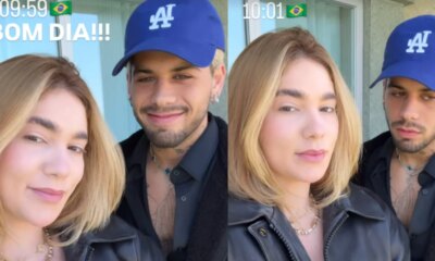 Virginia e Ze Felipe aparecem lado a lado apos termino