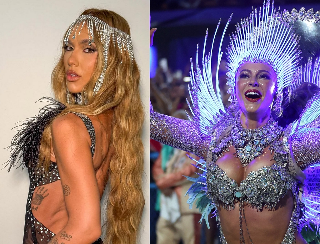 Virginia substitui Paolla Oliveira como rainha da Grande Rio 41 Virginia e Paolla Oliveira (foto Reprodução Redes Sociais) 4