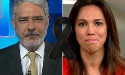 William Bonner ao lado de Ana Paula Araujo da noticia