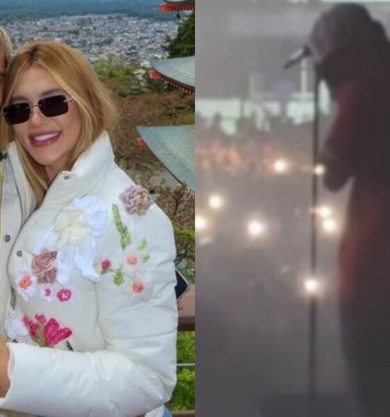 Ze Felipe nao segura as lagrimas durante show apos se