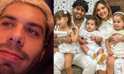 Ze Felipe se emociona ao falar dos filhos apos show
