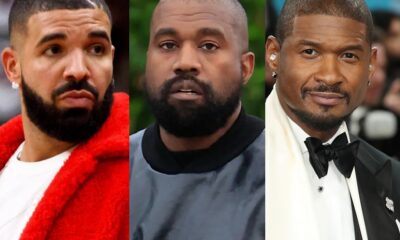 Drake, Kanye e Usher (foto Reprodução Redes Sociais)