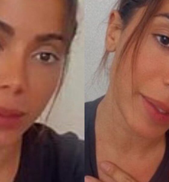 Anitta interage com fas e manda recado sobre problema de