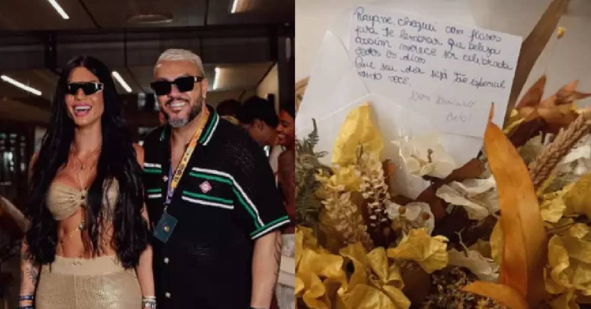 Belo está em clima de romance e surpreende nova namorada com flores e declaração 31 Belo esta em clima de romance e surpreende nova namorada
