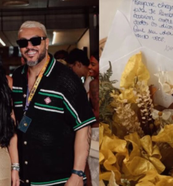 Belo presenteia nova namorada Rayane com gesto romantico a distancia