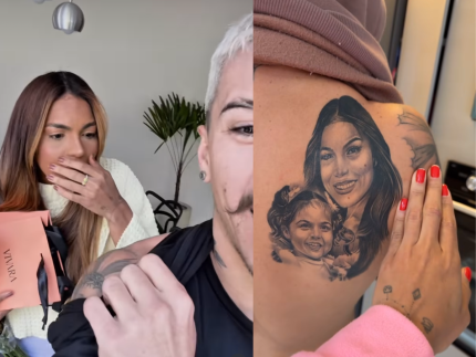 Biel faz tatuagem em homenagem à mulher, Tays Reis, e ela reage: “Não ficou parecido” 31 Biel faz tatuagem em homenagem a mulher Tays Reis e