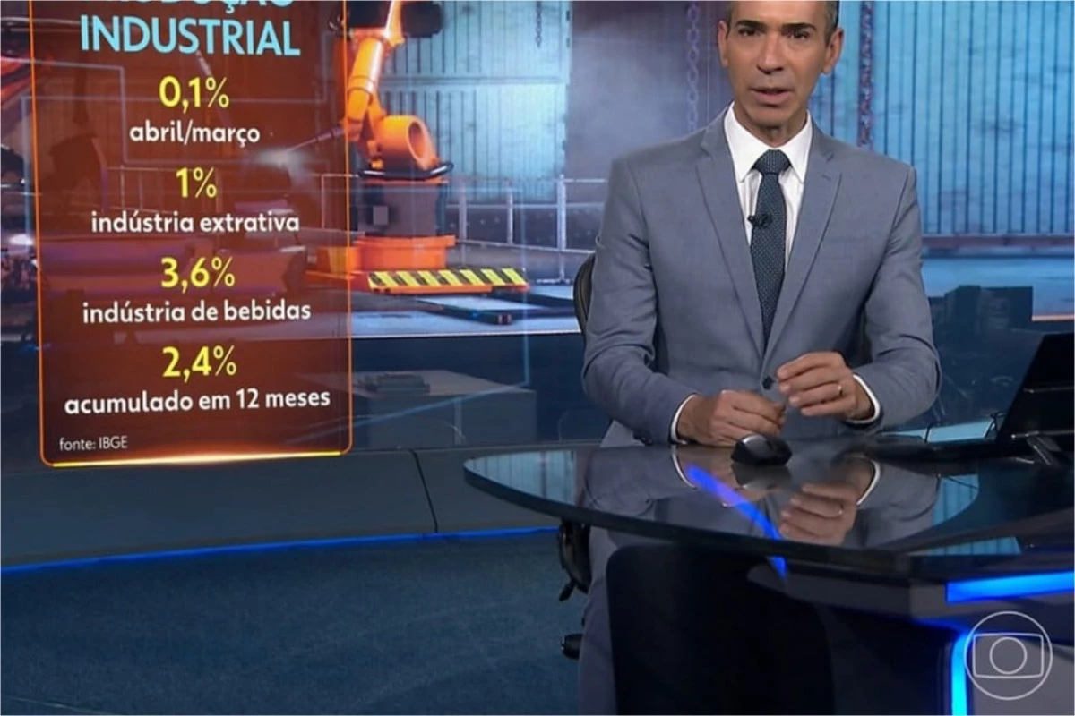 Camera do Jornal Nacional ‘corta a cabeca de Cesar Tralli
