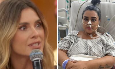Carolina Dieckmann chora ao falar sobre tratamento de Preta Gil