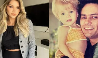 Com foto rara filha de Leandro relembra morte do pai
