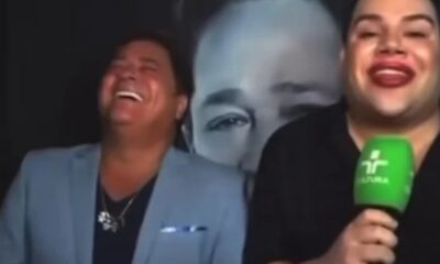 Durante entrevista Leonardo tem crise de riso e questiona reporter