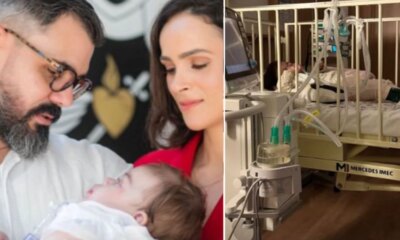 Filha de Juliano Cazarre vai parar no hospital e motivo