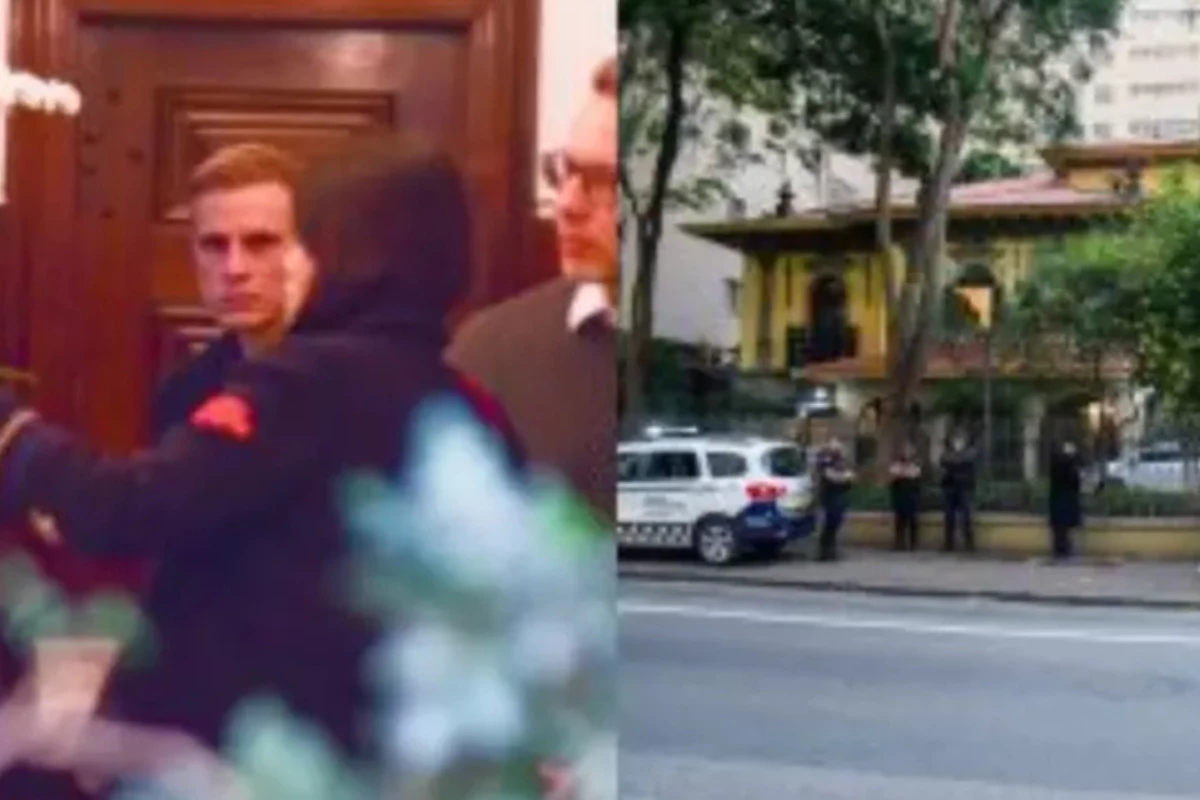 Filho de Francisco Cuoco aparece muito abalado em velório do pai; ator teve falência múltipla dos órgãos 31 Filho de Francisco Cuoco aparece muito abalado em velorio do