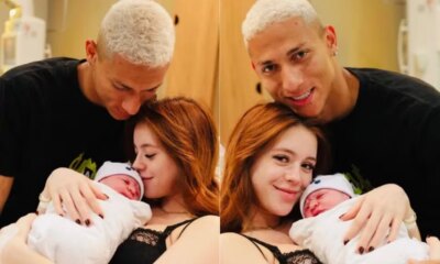 Filho de Richarlison nasce no Brasil e nome inusitado vira