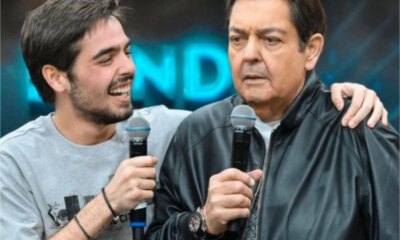 Foto mostra filho de Faustao em momento intimo com a