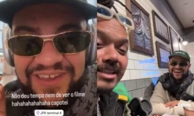 Gominho tira ferias e desembarca nos EUA para reencontrar Preta