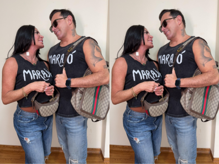 Gretchen celebra 5 anos com Esdras e alfineta haters Nossa