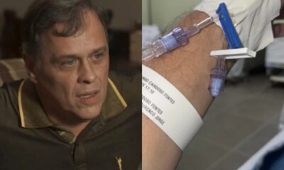 Guilherme Fontes recebe atendimento medico as pressas apos ser picado