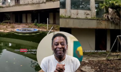 Influenciador visita antiga mansao de Pele e mostra imovel entregue