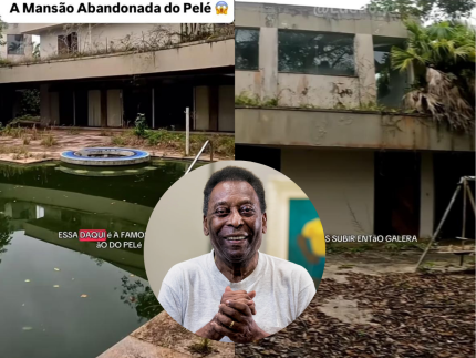 Influenciador visita antiga mansão de Pelé e mostra imóvel entregue às traças 31 Influenciador visita antiga mansao de Pele e mostra imovel entregue