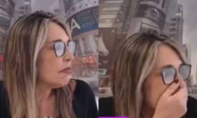 Jornalista Cintia Lima interrompe live apos tiroteio durante transmissao ao