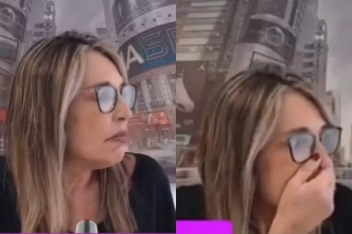 Jornalista Cintia Lima interrompe live apos tiroteio durante transmissao ao