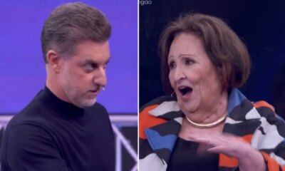 Luciano Huck leva alfinetada de Dea Lucia ao vivo apos