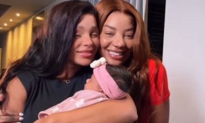 Ludmilla e Brunna Goncalves mostram o rostinho de Zuri pela