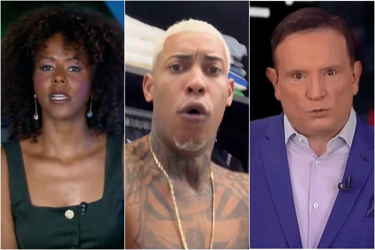 Maju Coutinho e Roberto Cabrini disputam entrevista exclusiva com MC Poze do Rodo 31 Maju Coutinho e Roberto Cabrini disputam entrevista exclusiva com MC