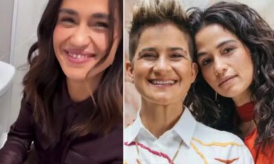 Nanda Costa compartilha bastidores de novela e revela ‘sapatoes vao