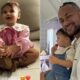 Neymar se derrete pela filha Helena vestida para festa junina