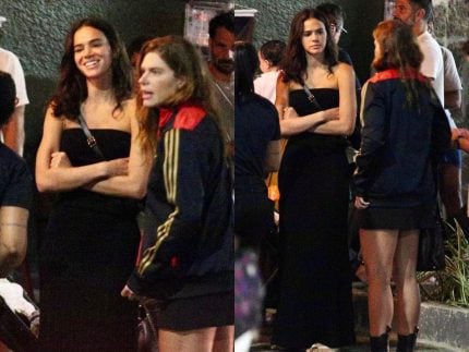 Noite carioca Bruna Marquezine e Mariana Goldfarb se divertem em