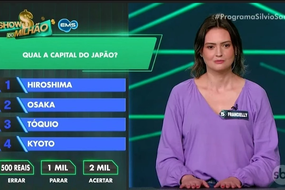 Participante do Show do Milhao pede ajuda em pergunta ‘facil