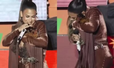 Presente inusitado Simone Mendes ganha ‘cocoleguinha no palco e diverte