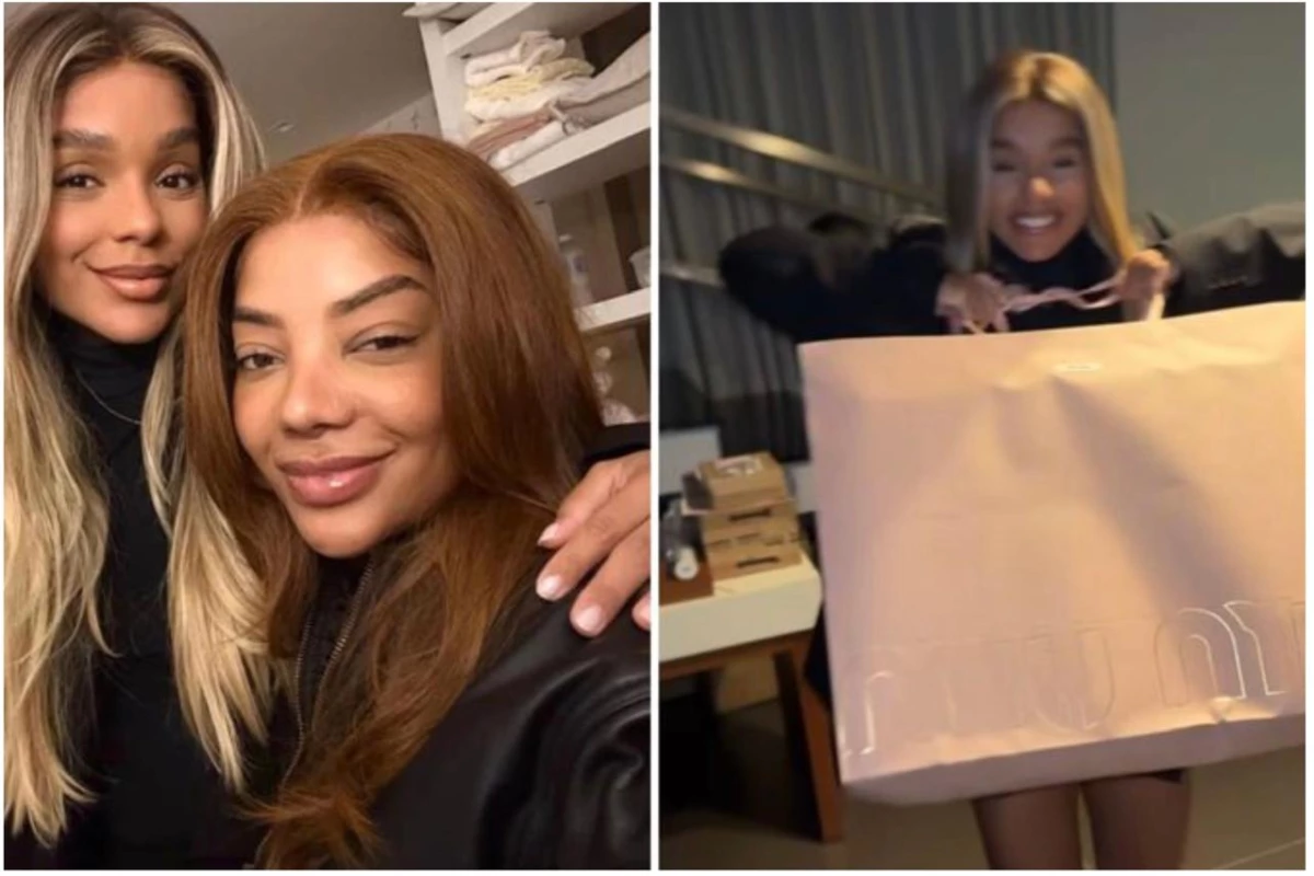 Presentes milionários: Ludmilla mima Brunna Gonçalves com bolsa e cinto que valem uma fortuna 31 Presentes milionarios Ludmilla mima Brunna Goncalves com bolsa e cinto