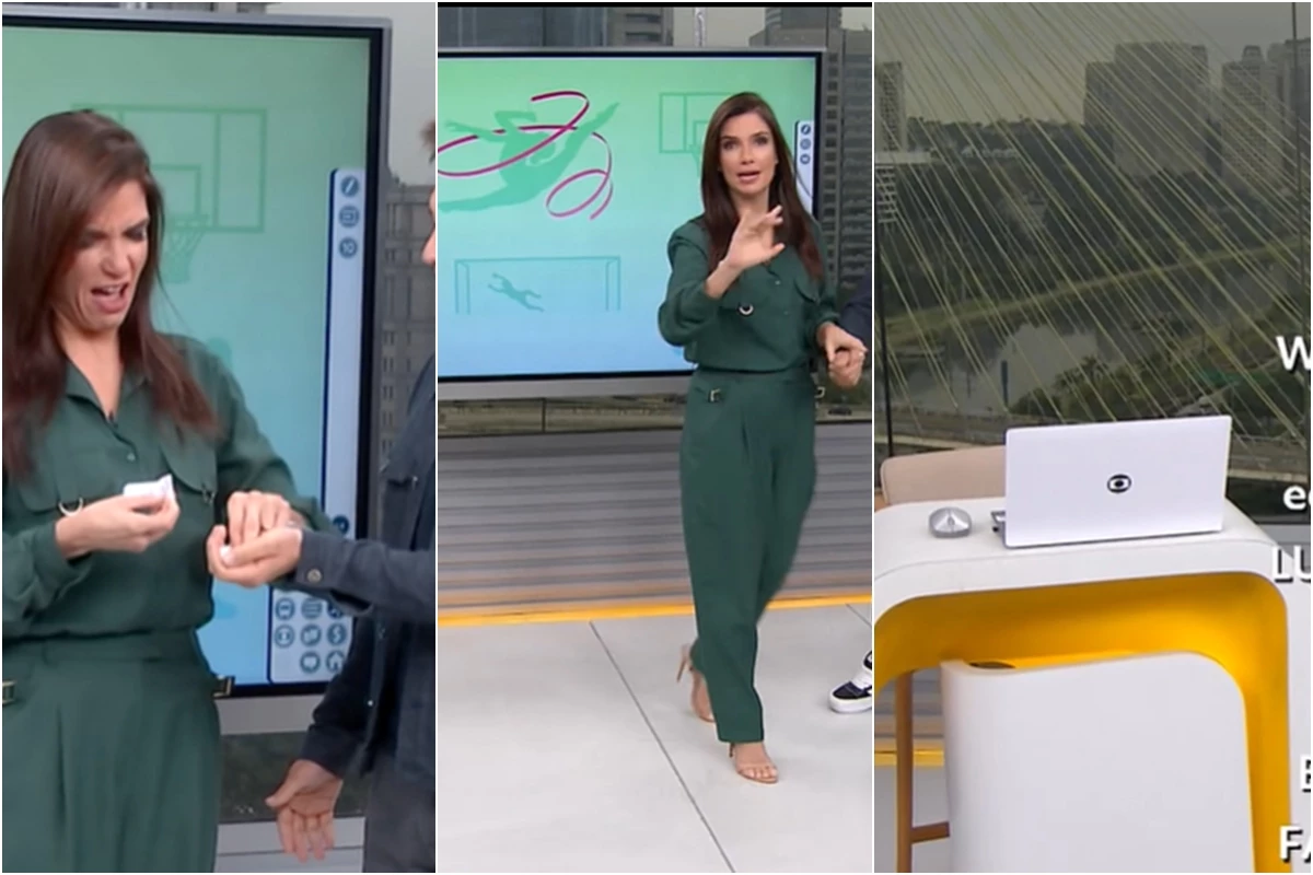Sabina Simonato deixa estúdio do Bom Dia SP após brincadeira de Jodar e telejornal termina sem apresentadora 31 Sabina Simonato deixa estudio do Bom Dia SP apos brincadeira