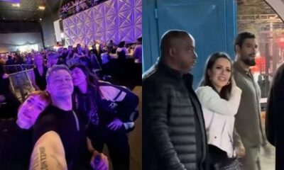 Sandy aparece com o namorado em show que tambem teve