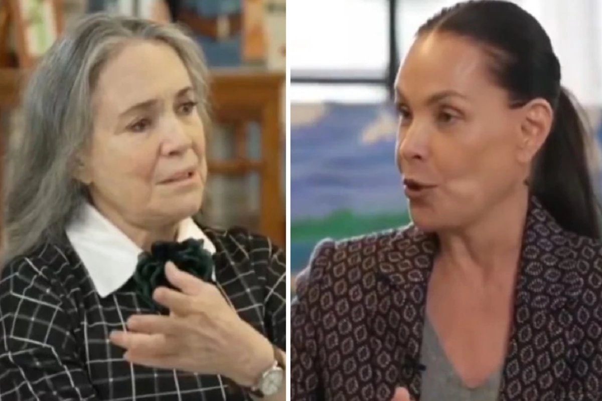 Video Carolina Ferraz joga Regina Duarte contra a parede e