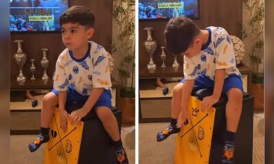Video que mostra filho de Marilia Mendonca tocando musica da
