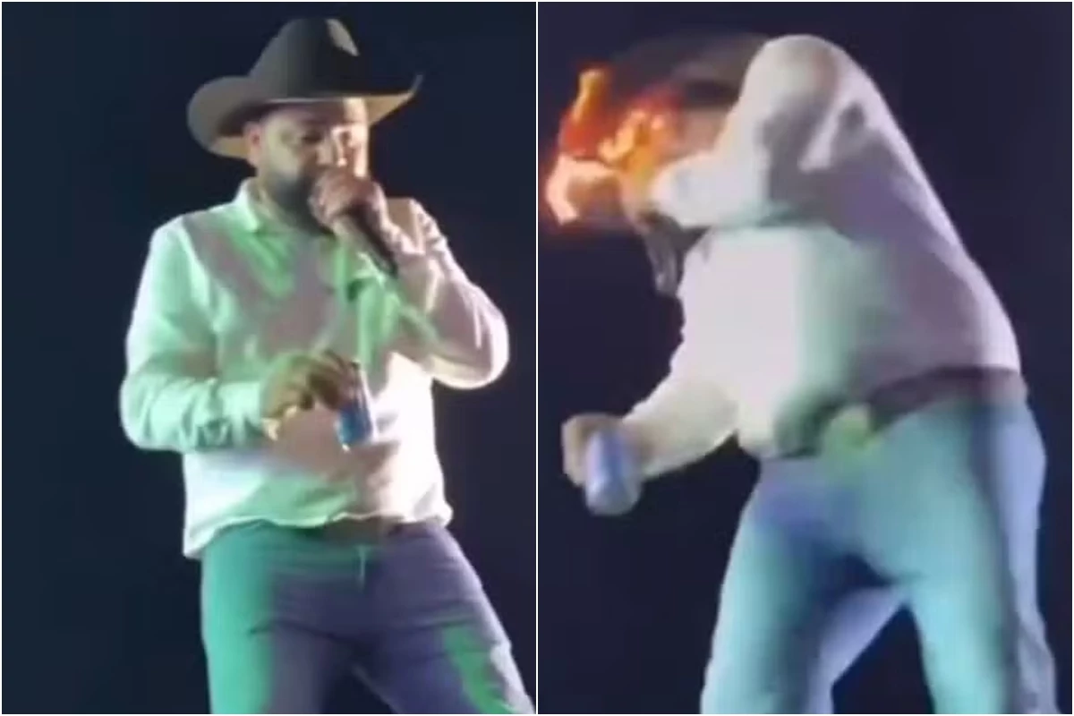 Vídeo – cantor Léo sofre acidente com chamas durante show e se manifesta: ‘ficou pegando fogo…’ 31 Video – cantor Leo sofre acidente com chamas durante show