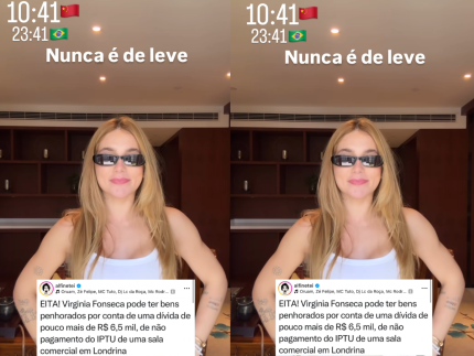 Virginia confirma dívida de IPTU de R$ 6,5 mil e “culpa” a mãe: “Rir para não chorar” 31 Virginia confirma divida de IPTU de R 65 mil e