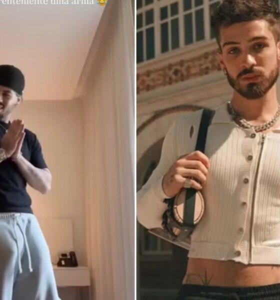 Ze Felipe faz piada com estilo de Joao Guilherme que