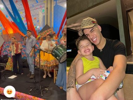 Zé Vaqueiro dá show de humildade ao se apresentar na escola do filho 31 Ze Vaqueiro da show de humildade ao se apresentar na